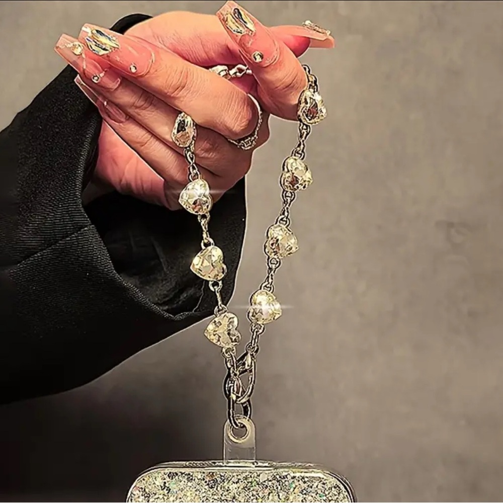 BLING Cell Phone Wristlet *comes With Plastic Piece to Attach To Your Phone